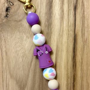 Porte-clé Infirmière Lavande