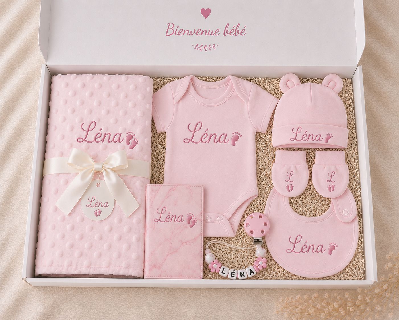 Coffret naissance personnalisé Tétine&Co